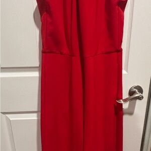 Julia Jordan Red Twist Halter Top Jumpsuit Pantsuit-Wide Leg